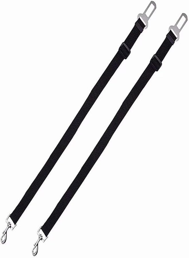 BLURISM Dog Seatbelt, 2 Pack Dog Seat Belt, Pets Dog Car Harness Safety Nylon Fabric Adjustable Dogs Seat Belts Tether with Stainless Hook & Clip for Cars, Trucks, Travel - Image 3